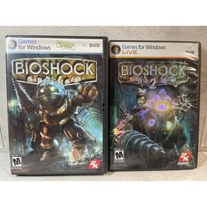 Bundle - Bioshock and Bioshock 2 PC DVD 2K Original with Manuals
